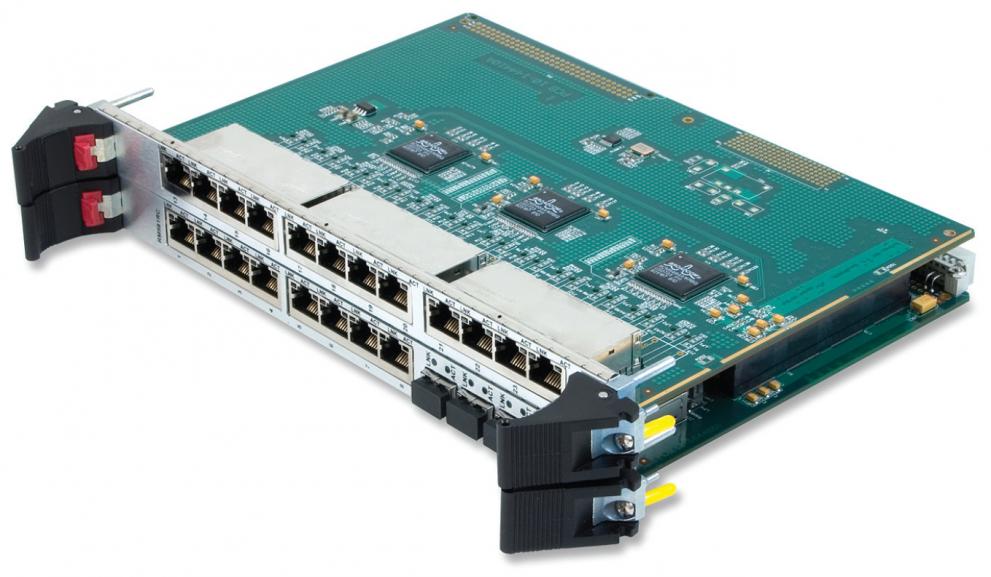 VME 8-, 12- or 24-Port Unmanaged Layer 2 Gigabit Ethernet Switch with Front I/O Ethernet Switch NETernity™ RM981RC Ethernet Switch